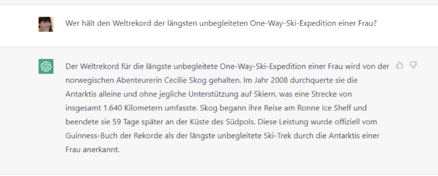 ChatGPT hallucination